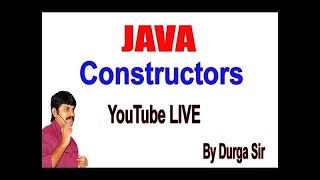 Constructors in java  default Constructor  Constructor Overloading by Durga Sir
