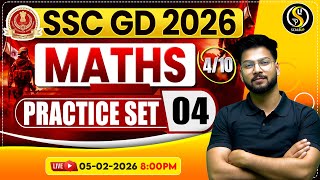 SSC GD Maths Practice Set - 04 🔥 | SSC GD Live Class | PYQs + Expected Questions | Shivam Sir
