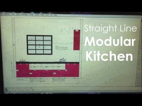 "Straight Line Modular Kitchen Design" by CivilLane.com