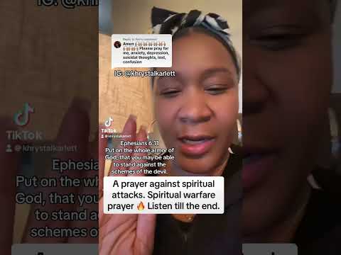 A prayer against spiritual attacks. Spiritual warfare prayer #prayer #spritualwarfare #prayerwarrior