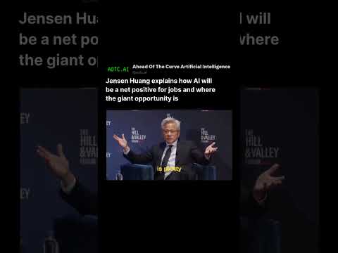 Jensen Huang explains how AI will be a net positive for jobs and where the giant opportunity is