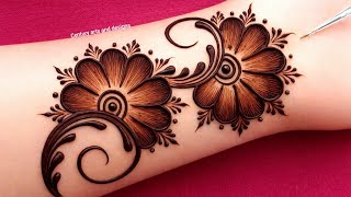 Very beautiful stylish mehndi design for front hand | Easy mehndi design | mehndi ka design | mehndi
