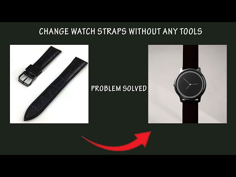 How to fix watch strap without using any tool.
