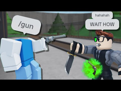 Trolling Camper with Admin Commands.. (Murder Mystery 2)