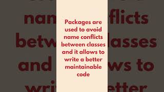 what is packages in java programming