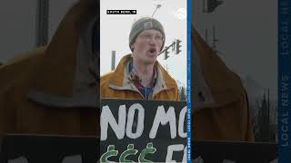 Demonstrators gather to protest ICE