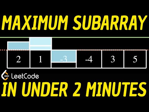 Leetcode Q53: Maximum Subarray Solution VISUALIZED