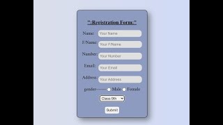 "Responsive Form Using HTML & CSS | Beginner Web Development Tutorial"