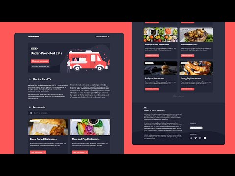Under Promoted Eats - Web Design - Speed Art
