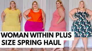 Woman Within Affordable Spring Basics Plus Size Haul + Puppies.