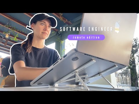 day in the life of a female software engineer working remotely | co-working and sushi night 👩🏻‍💻🍣