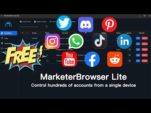 MarketerBrowser Lite|| The Best Free Anti-detect Browser Provides Unlimited Profiles in 2024