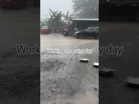 Rainy day grind #work #grind #business #bus #transport #rain #storm