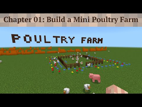 Chapter 01 - Build a Mini Poultry Farm | SmartGurucool | CodeInMinecraftWithAnurag | KMRANRG