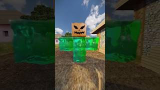 Golem made out of slime in realistic Minecraft #minecraftrealistic #minecraft