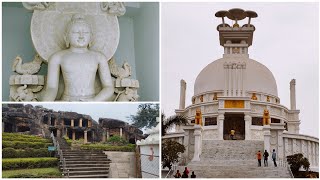 Shanti Stupa of Dhauligiri Vlog in 2023||Udayagiri Caves Vlog in 2023||Best tourist place in odisha