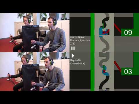 Haptic Support in tele-manipulation of asymmetric slaves