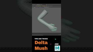 How to Use Delta Mush in Maya (Smoothing Like a Pro!) #shorts #howto