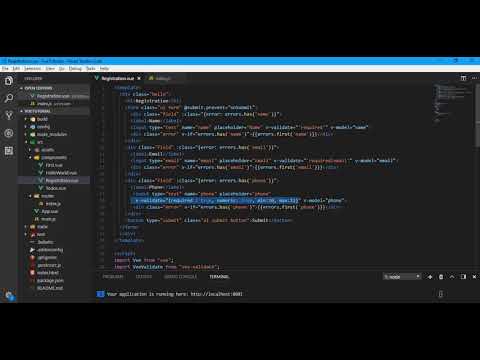 VueJs Mutlple Validation Using Vee Validate