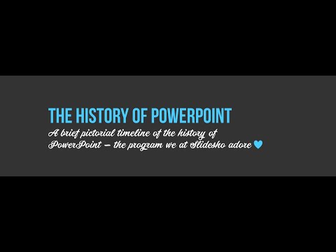 The History of PowerPoint