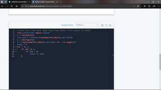 Hackerrank | Python | collections.Counter()