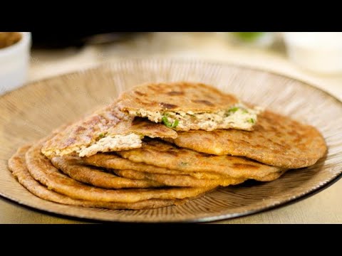 Homemade paneer paratha - yummy paneer paratha restaurant style