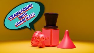 (Blenders Shape Key Animation Short) Vibrant Creations: Playful 3D Art Showcase