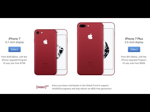 Apple 2017 Spring Announcements - iPhone 7 (RED), New iPad, and iPhone SE storage upgrade