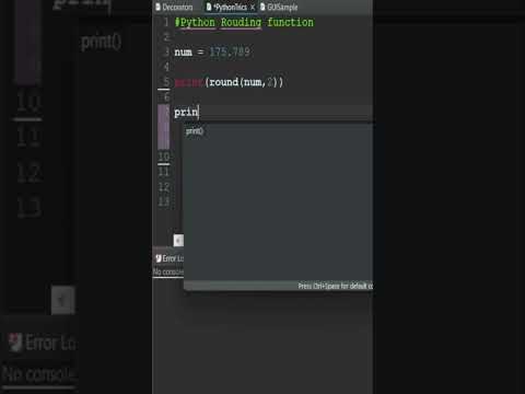 Python do you know about this trick about round function #python #shorts #learndatascience
