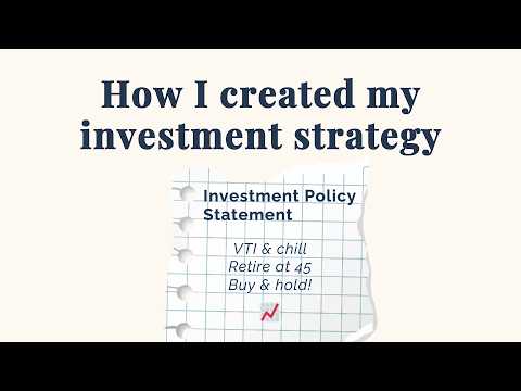 Why everyone needs an investment policy & how to make one