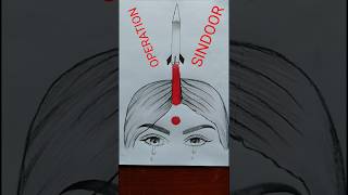 Operation Sindoor 🇮🇳 Drawing #operationsindoor #pahalgam #india #drawing #women