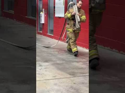 The Minuteman load allows firefighters to swiftly deploy the initial attack line #firetraining #demo