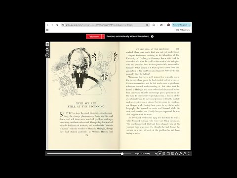 Men Microscopes and Living Things Chapter 18: We Are Still At the Beginning (Thomas Hunt Morgan)