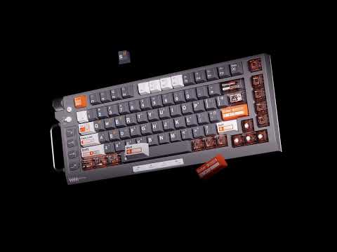 NuPhy Field75 HE 3D Motion #keyboard #3d #3danimation #mechanicalkeyboard #gaming #3dart #blender