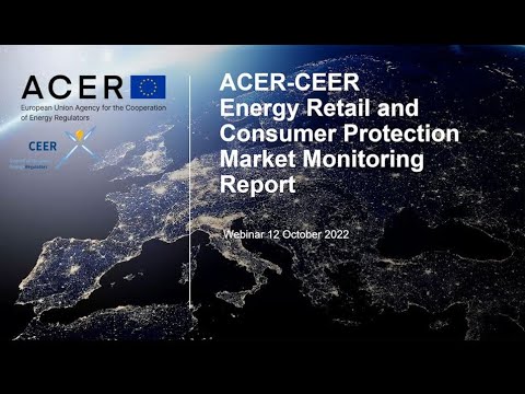 ACER-CEER Webinar on the Energy Retail and Consumer Protection Market Monitoring Report