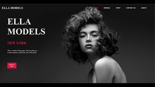 Beautiful Modeling Landing Page Layout with HTML & CSS: A Step-by-Step Tutorial  #webdevelopment