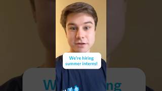 We are now accepting applications for our Summer Internship Program!