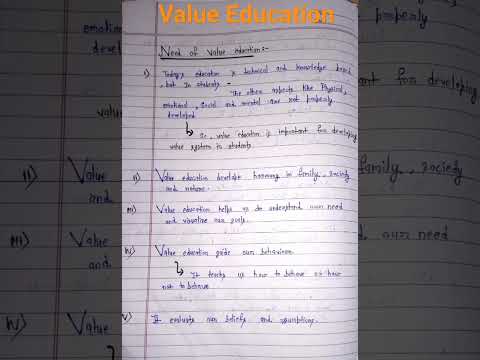 Value Education | Human Values and Ethic 3rd Semester | B.Pharma #shorts #viral #trending #pharmacy