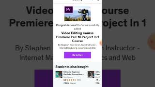 Free Courses for Udemy users|Free Course|Video Editing Course Premier Pro : 18 Project in 1 Course 🫡