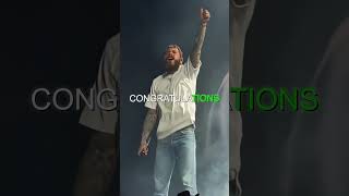 POST MALONE - CONGRATULATIONS LIVE 🔥