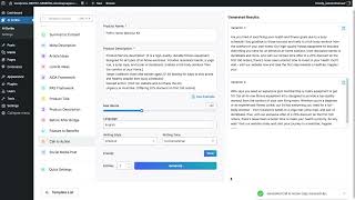 Template Dashboard - AI Scribe Demo - AI Content Writer WordPress Plugin