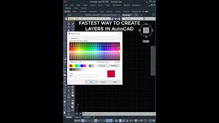 CREATE LAYER IN AUTOCAD VERY FAST   #autocad  #layers