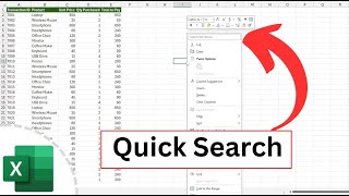 Excel: The Secret Quick Search Shortcut