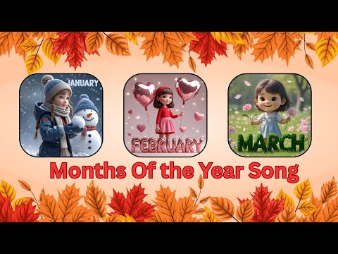 🎵Sing Along the Months! January to December for Kids🎵