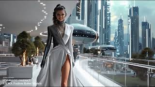 ANDROID ROBOTS Fashion Runway Show | AI Fashion Models of AIFMA Metropolis – Building the Mega City