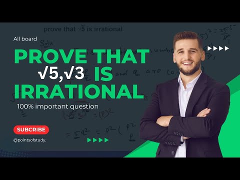 Provr that root 5 is an irrational number | All board |100% important |@pointsofstudies|  #NCERT