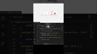 Modern Navigation Bar using HTML & CSS 😮 | Responsive Navbar #webdevelopment #htmlcss  #shorts