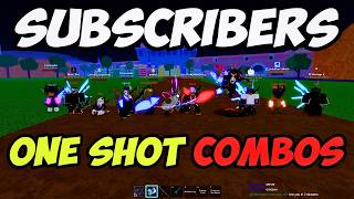 Blox Fruits RANKING Subscribers Best One Shot Combos