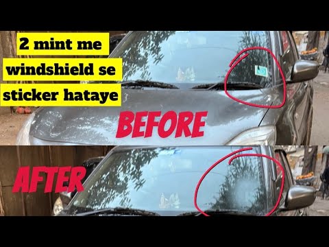 Remove stickers from your car 