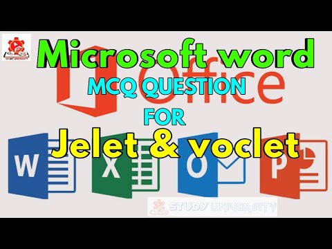 Microsoft Word MCQ QUESTION WITH ANSWER FOR JELET & VOCLET